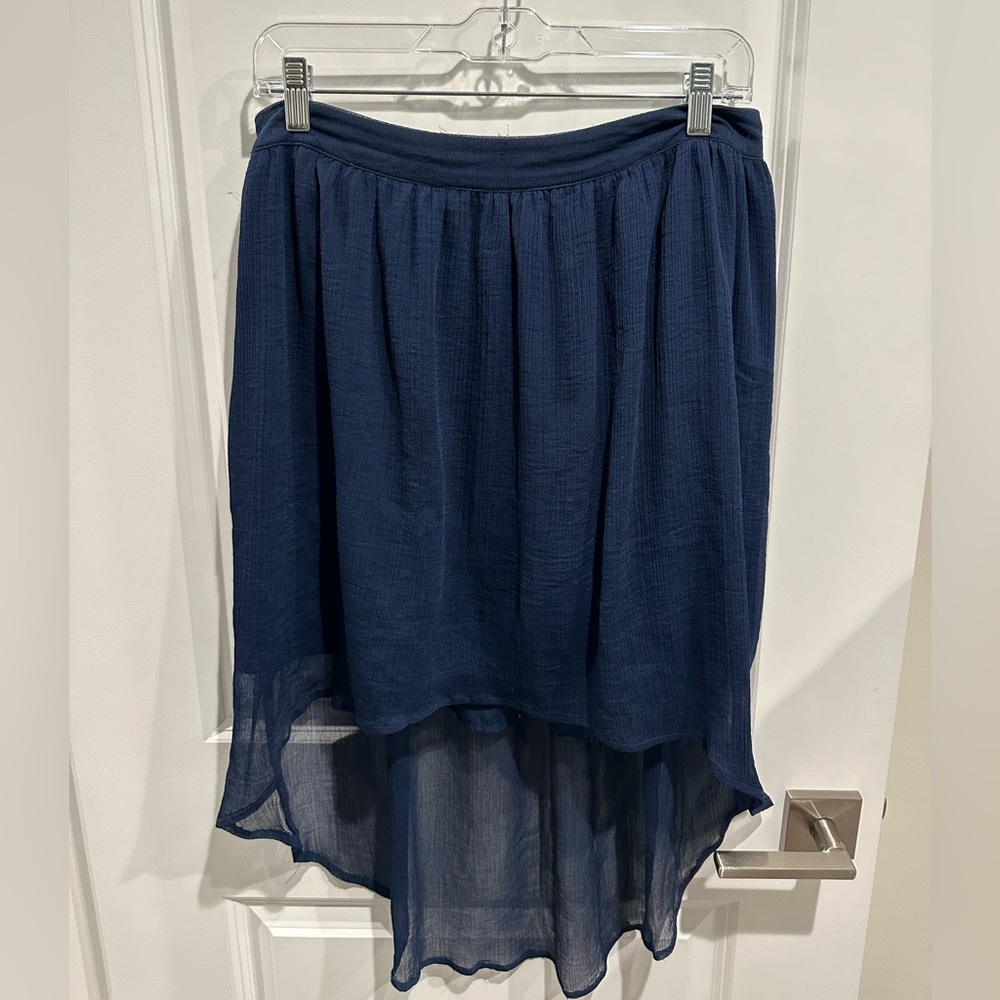 Converse High-Low Skirt Navy Blue Large
